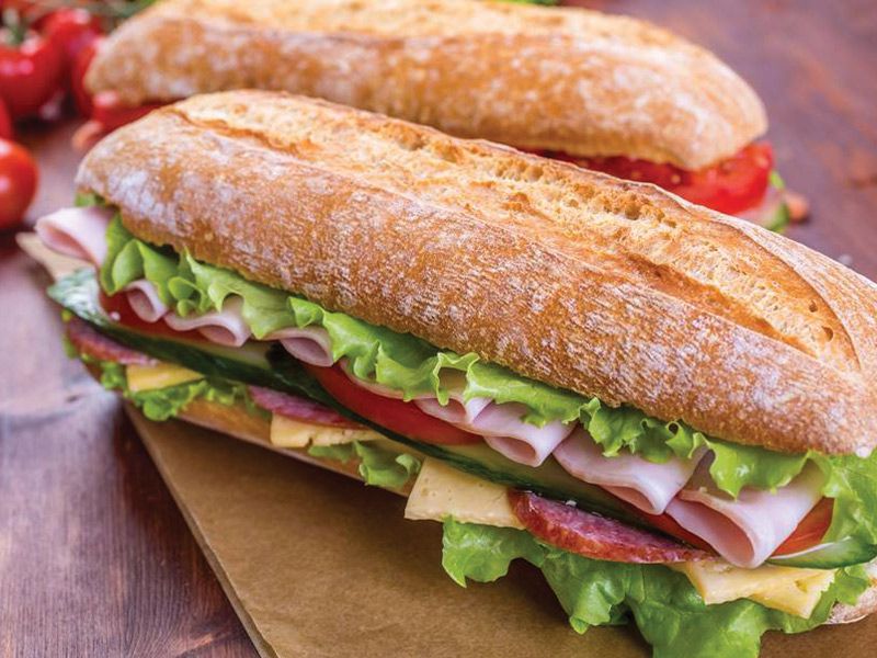 Salami Eggs Sandwich