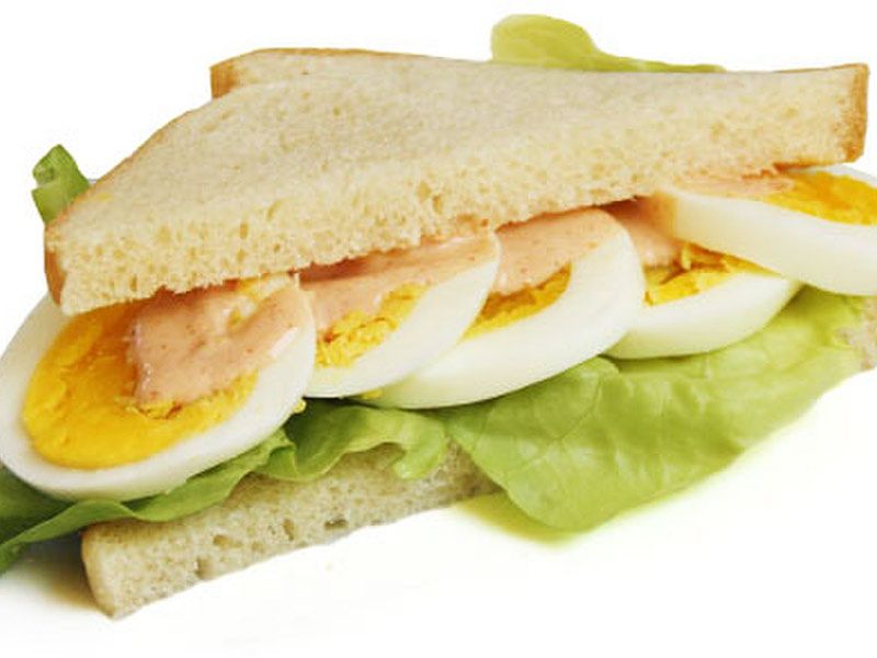 Boiled Eggs Sandwich