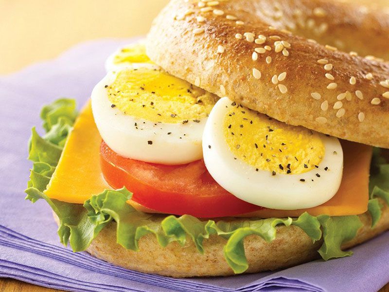 Boiled Eggs Sandwich