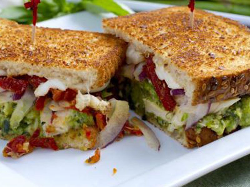 Chicken Pesto Roll Sandwich