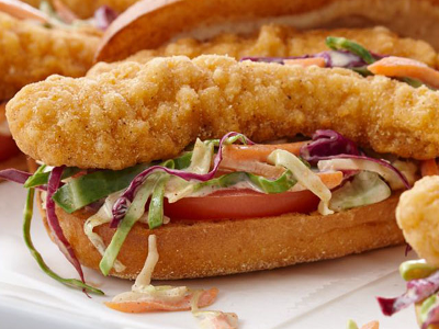 Spicy chicken Strips Sandwich