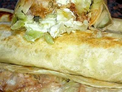 Chicken Nuggets Saj Sandwich