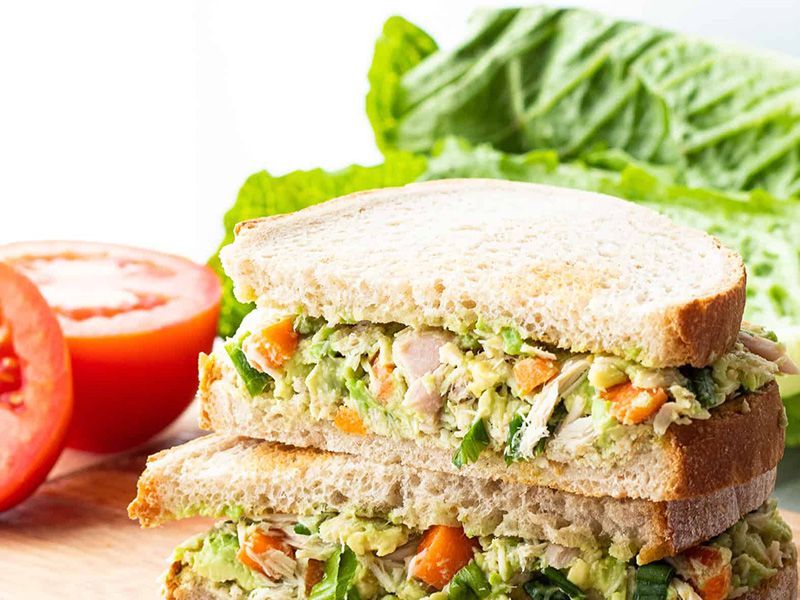 Tuna With Vegetables Sandwich