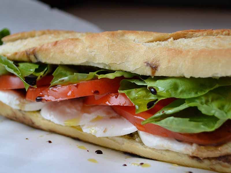 Baladi Cheese With Tomato Sandwich