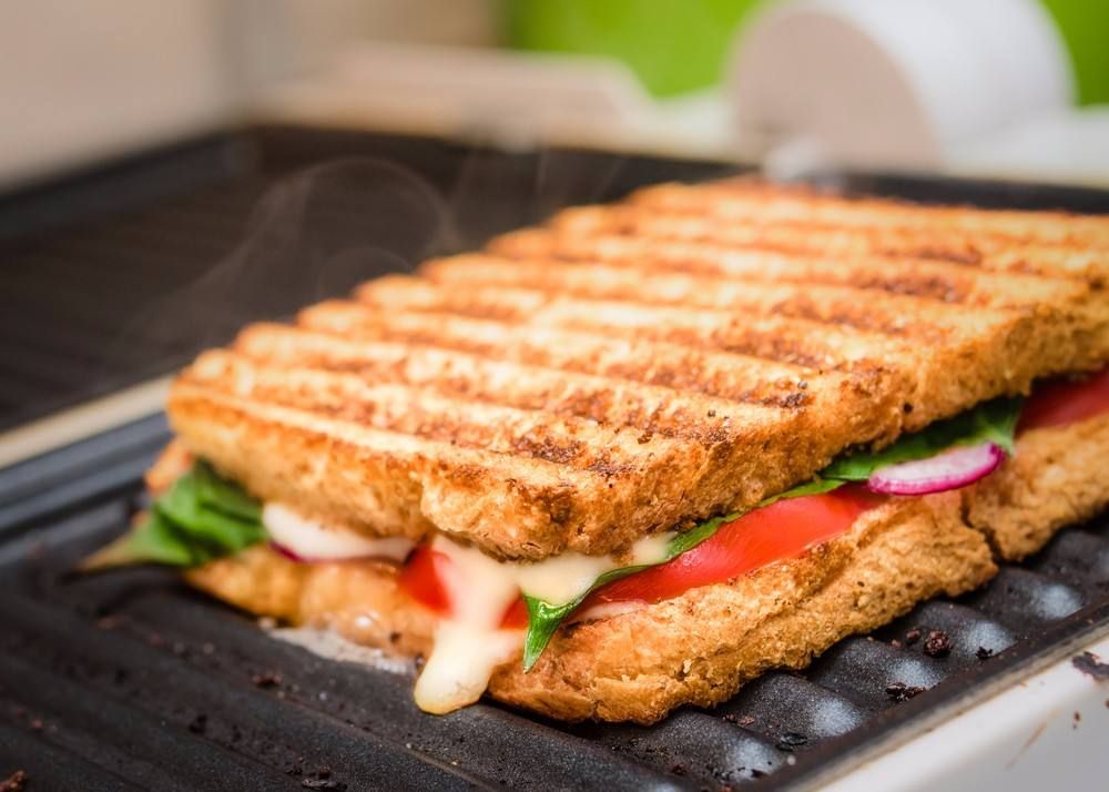 Grilled Roumi Cheese With Pastrami Sandwich