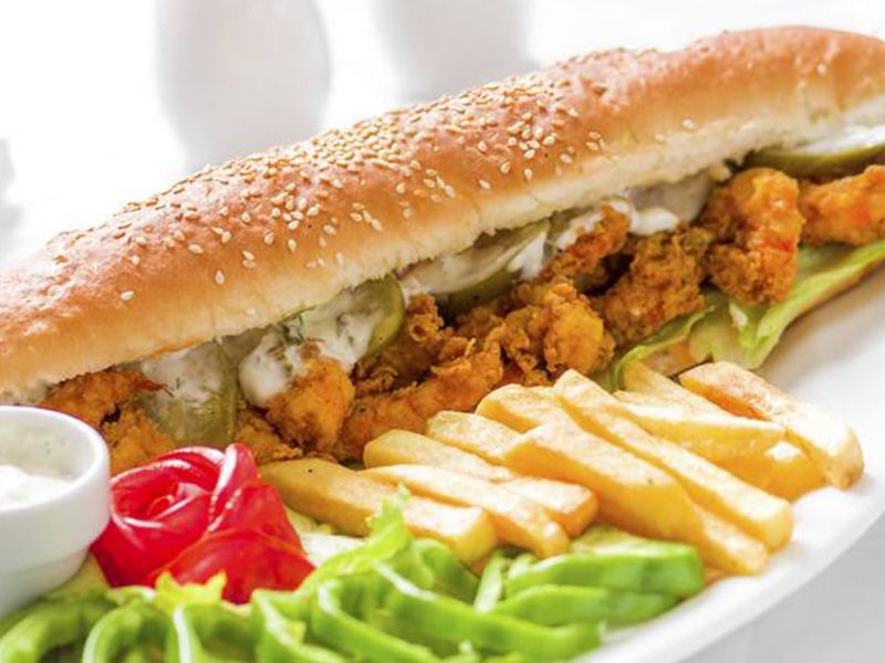 Crispy Shrimp Sandwich