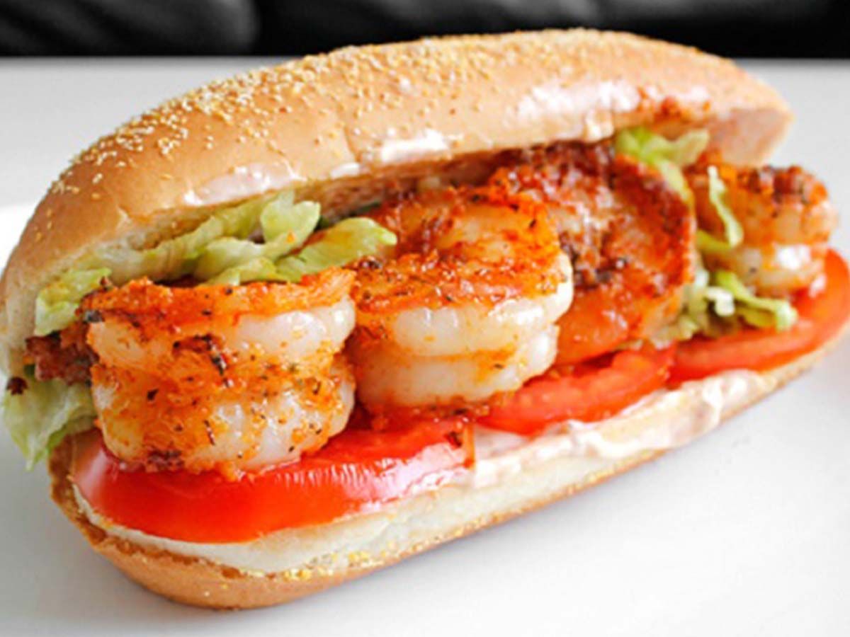 Shrimp sandwich