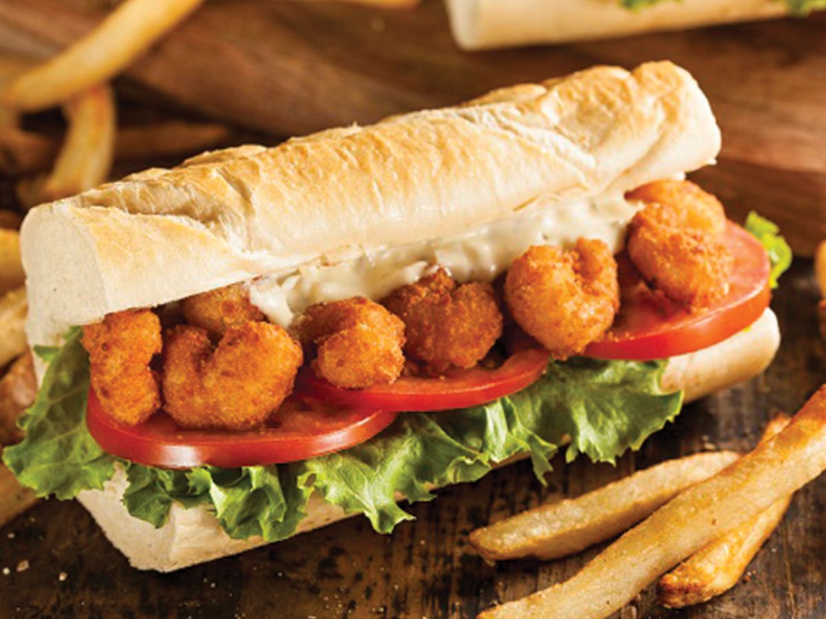 Shrimp pane sandwich