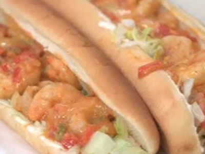 Shrimp Fajita Sandwich