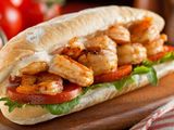 Medium Sized Grilled Shrimp Sandwich