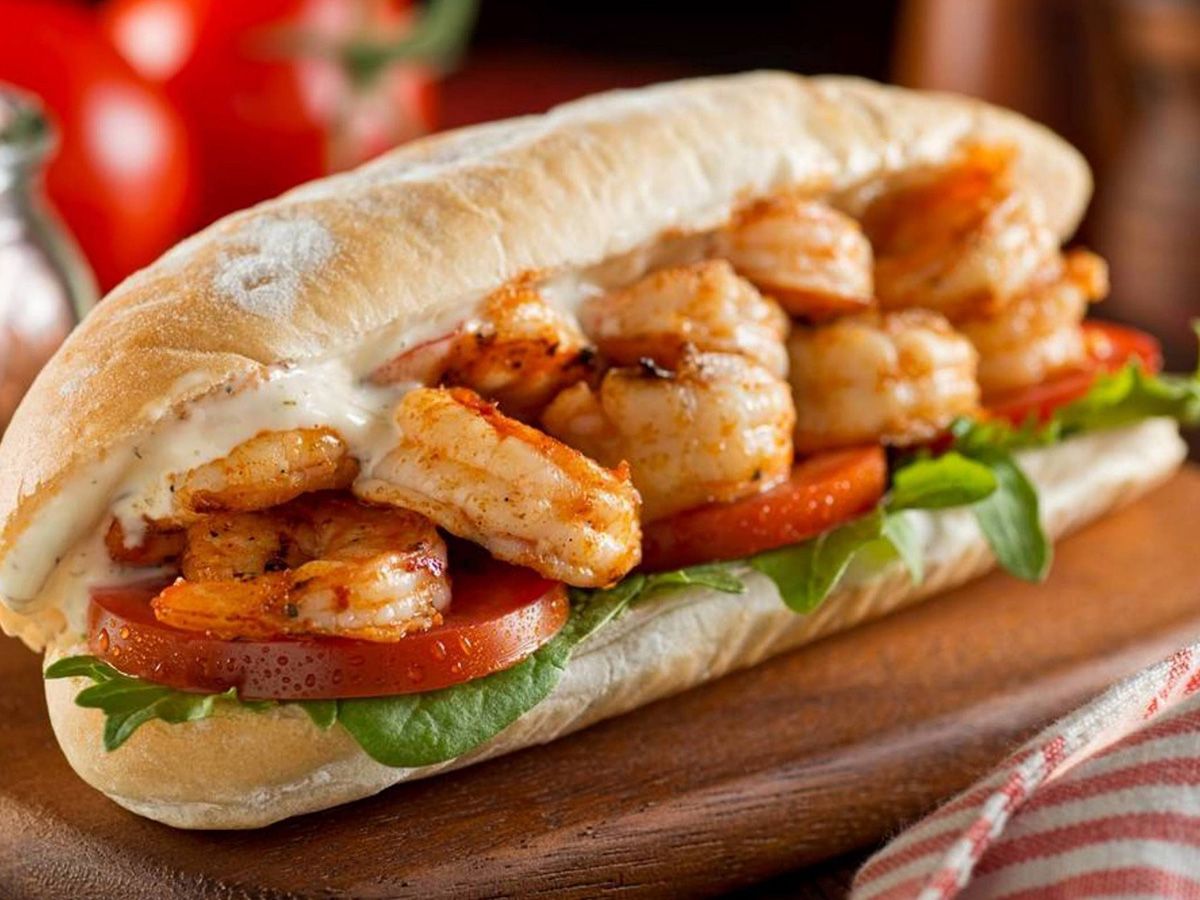 Large Fried Shrimp Sandwich