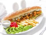 Medium Sized Fried Shrimp Sandwich