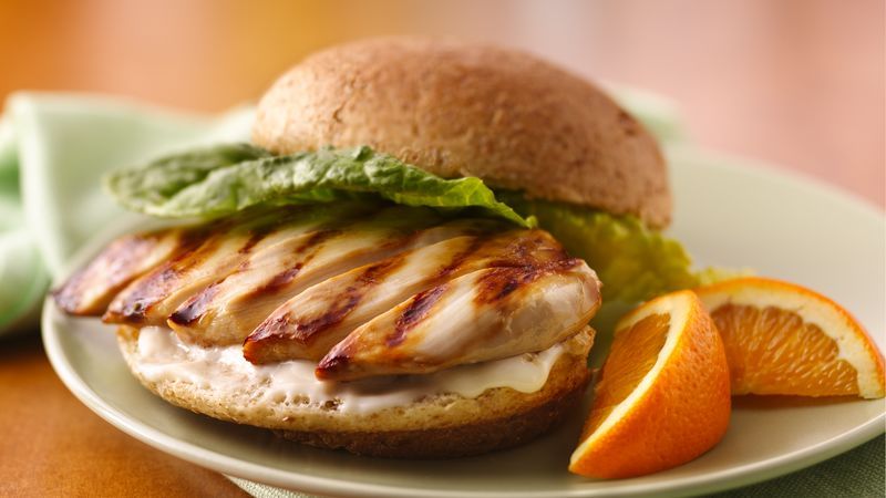 Grilled pane breast sandwich
