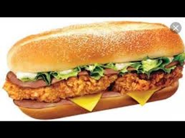 Chicken Pane With French Fries Sandwich