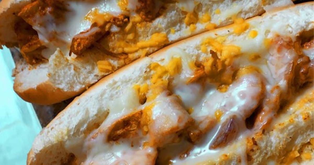 Chicken With Melted Cheese Sandwich