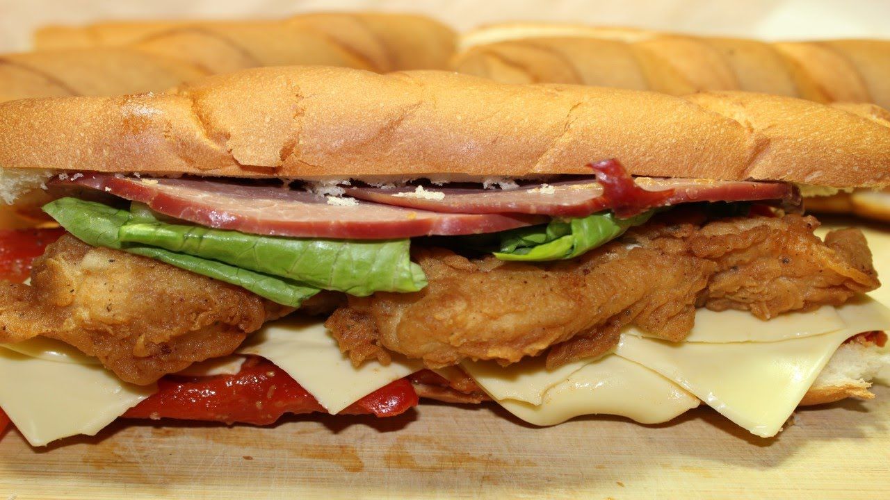 Cheesy Fried Chicken Sandwich