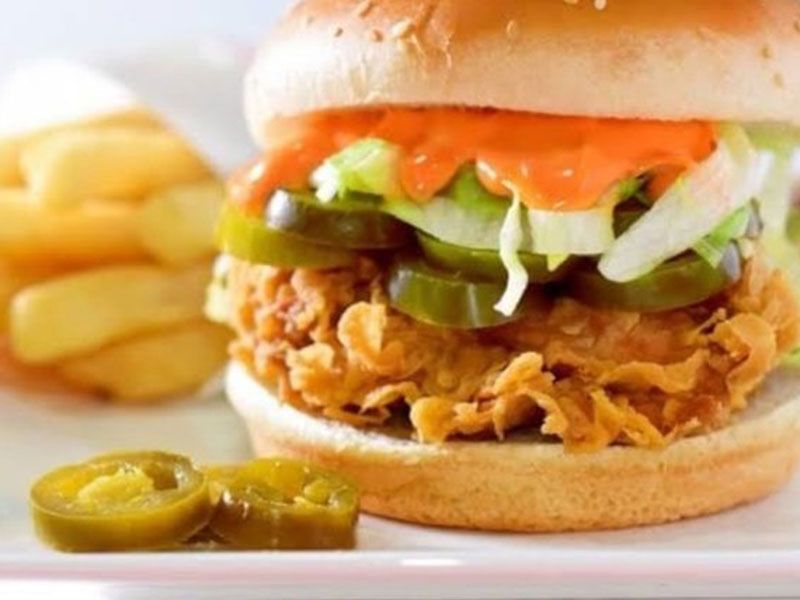 Double Round Chicken Zinger Sandwich
