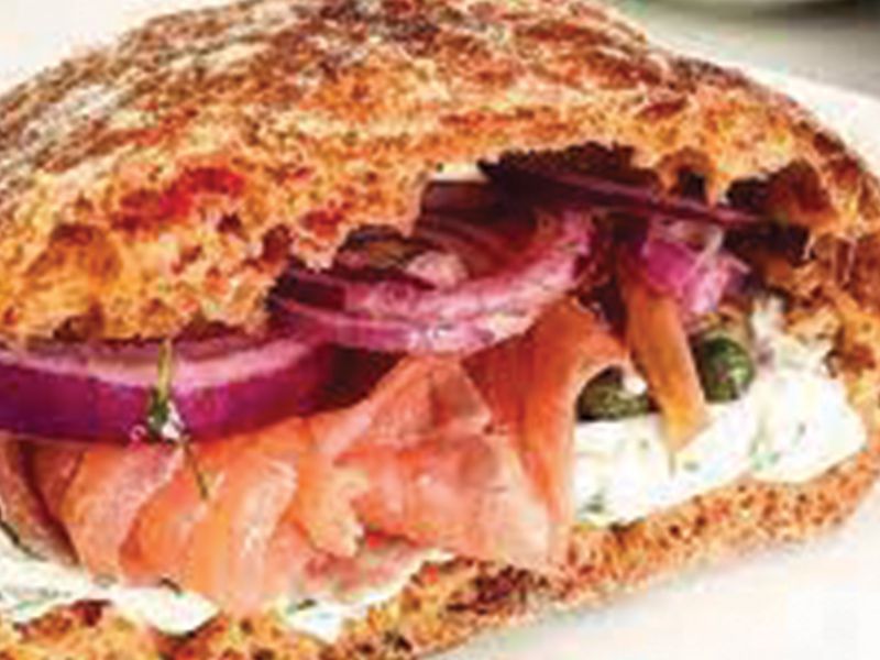 Salmon sandwich