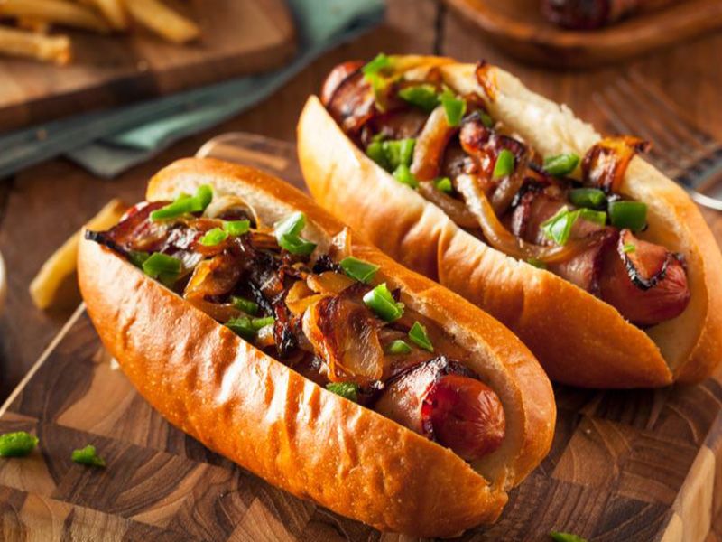 Oriental Sausage Sandwich