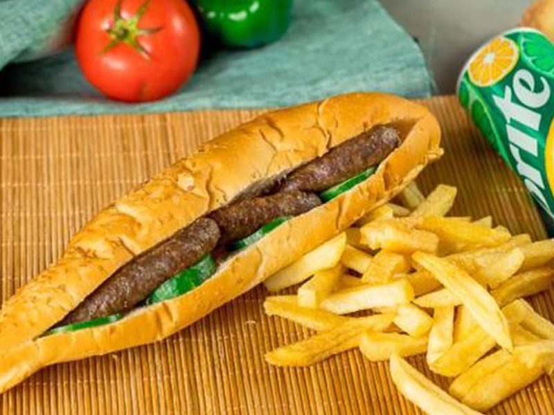 Oriental Sausage Sandwich