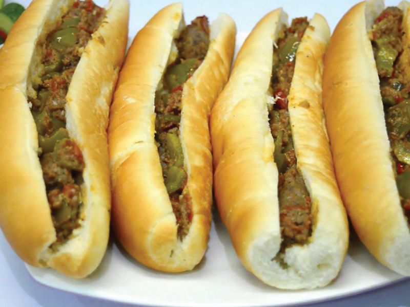 Oriental Sausage sandwich