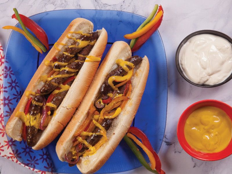 Sausage sandwich