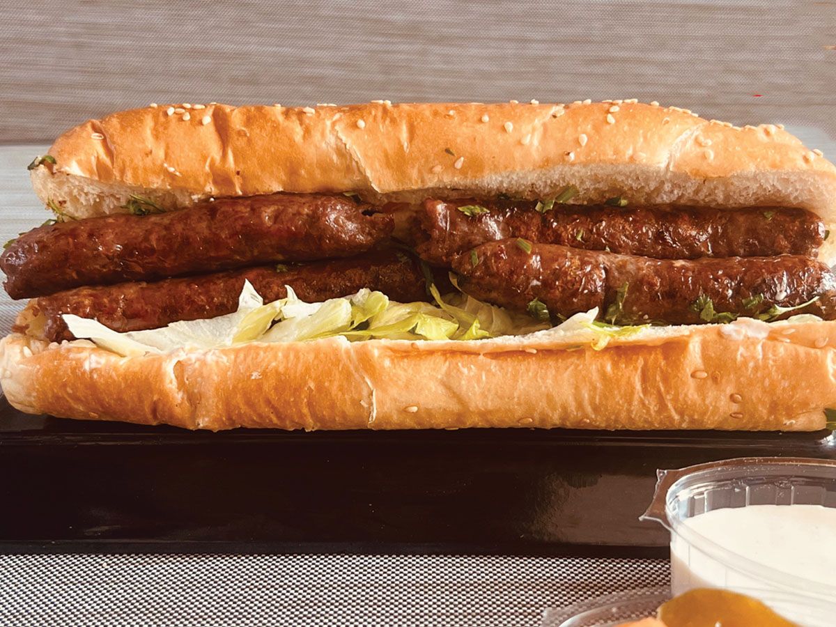 Sausage sandwich