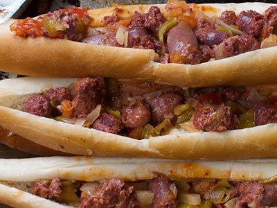 Oriental Sausage Sandwich