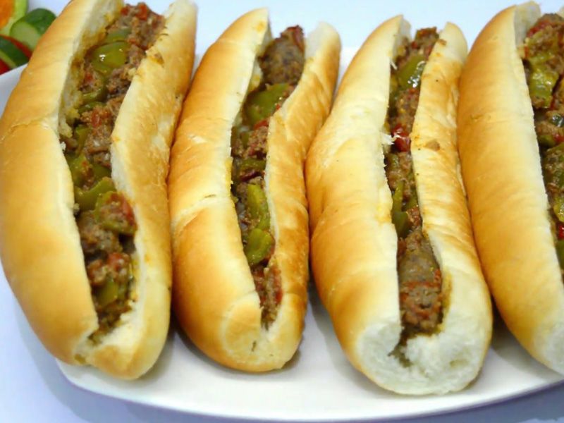 Oriental Sausage Sandwich