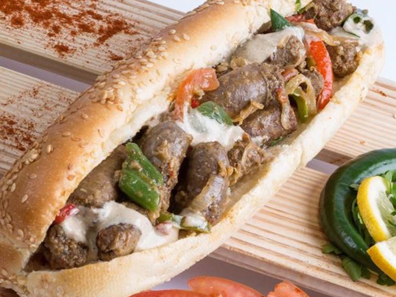 Baladi Sausage Sandwich