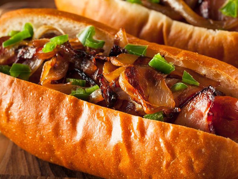 Oriental Sausage Sandwich