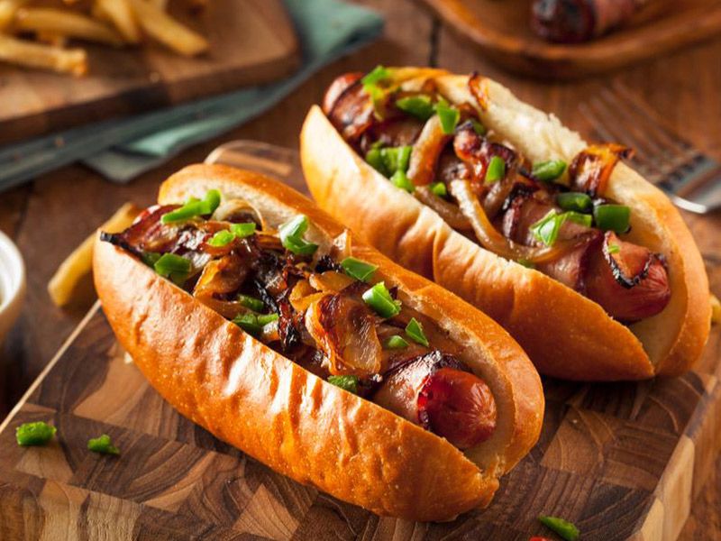 Oriental Sausage Sandwich