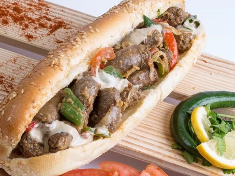 Oriental Sausage Sandwich
