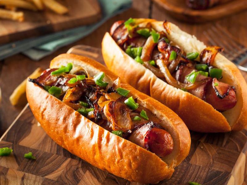 Beef Oriental Sausage Sandwich