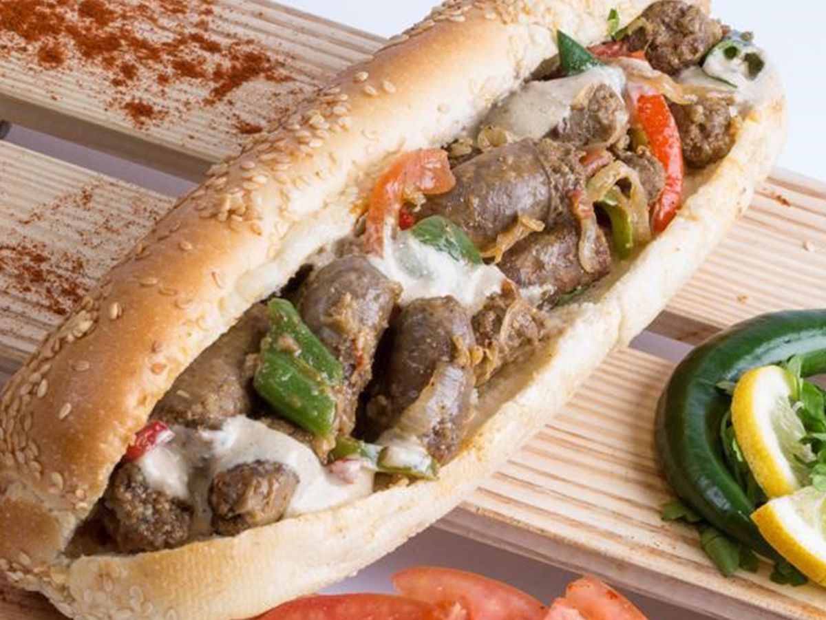 Sausage Baladi sandwich