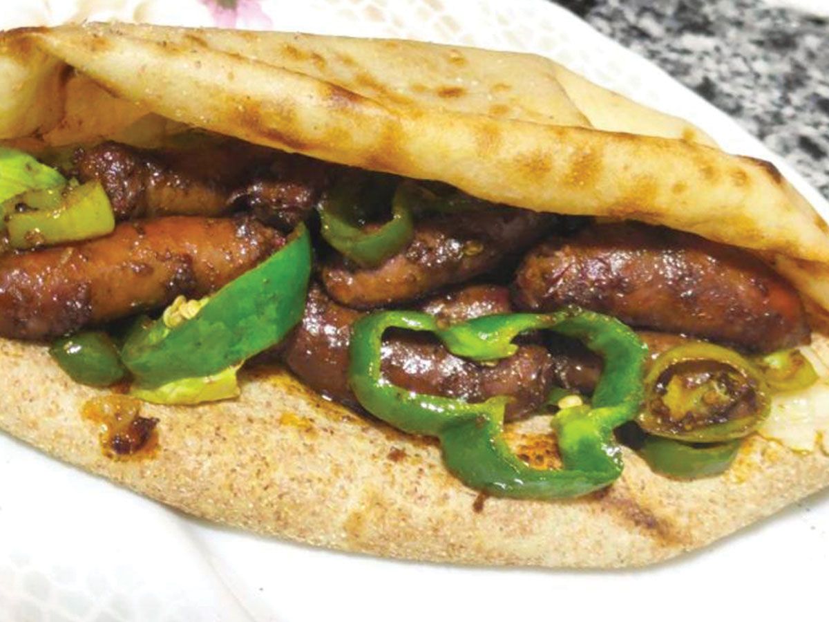 Sausage sandwich