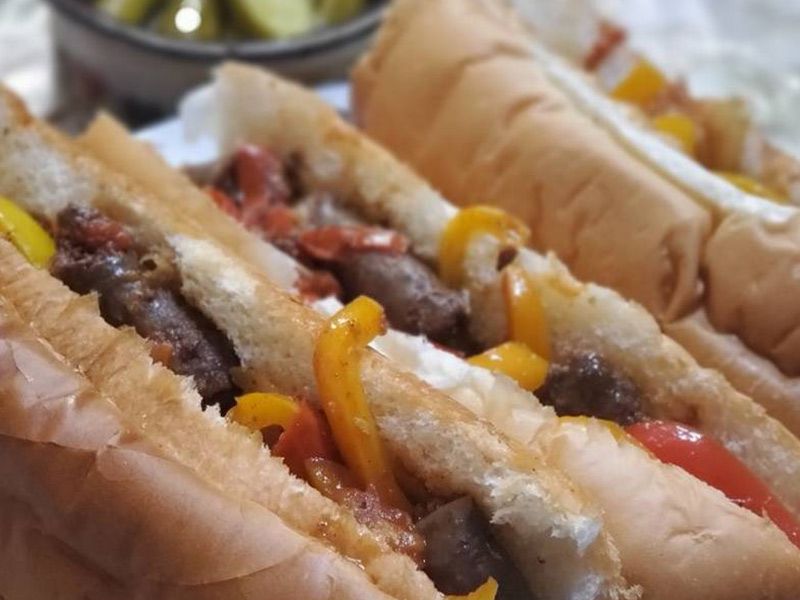 Sausage With Pomegranate Molasses Sandwich