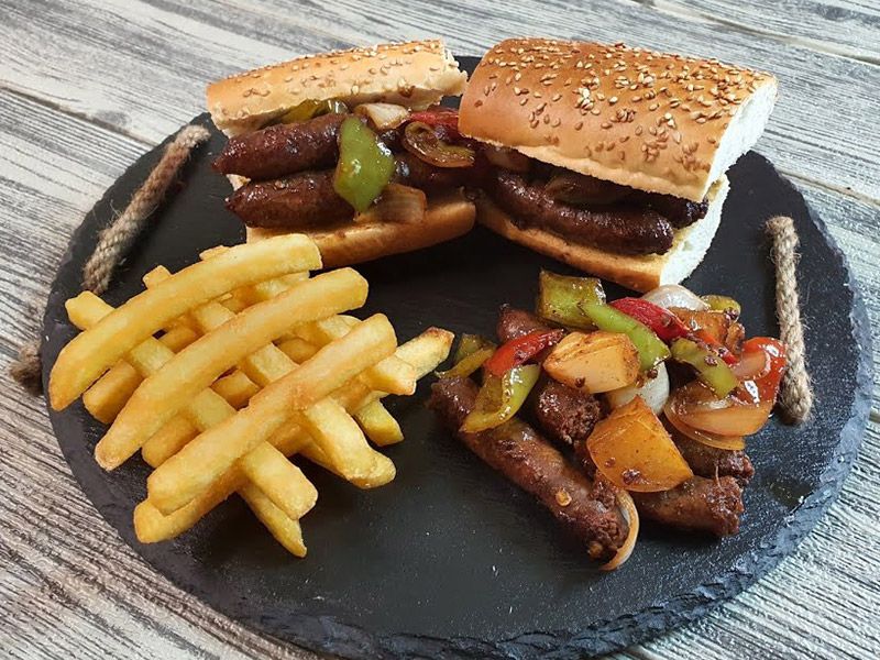 Oriental Sausage Sandwich