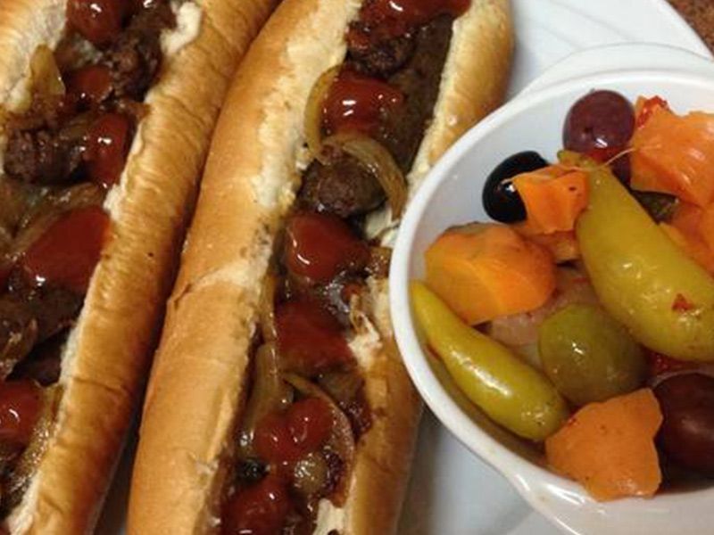 Oriental Sausage Sandwich
