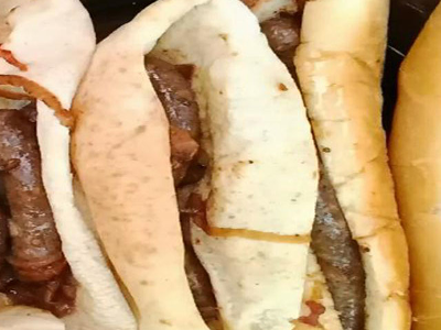 Smoked Oriental Sausage Sandwich
