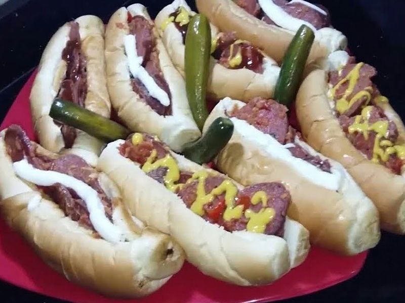 Smoked Oriental Sausage Sandwich