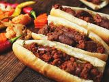 Grilled Oriental Sausage Sandwich