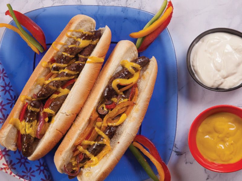 Oriental Sausage Sandwich