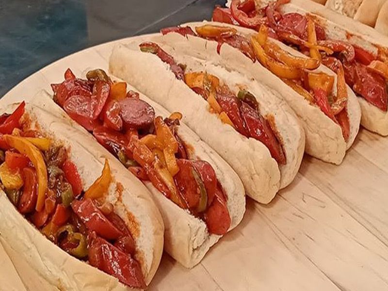 Mexican Sausage Sandwich