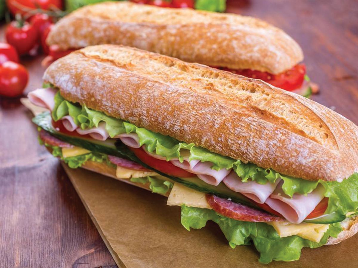Salami chicken sandwich
