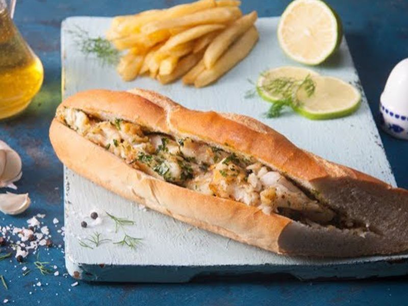 Zander Fish Fillet Sandwich
