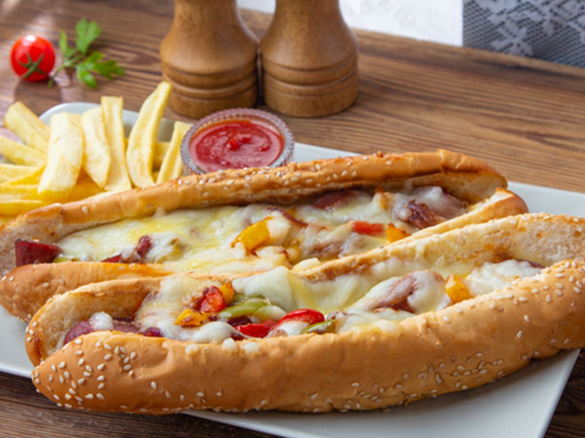Cheese Hot Dog Sandwich