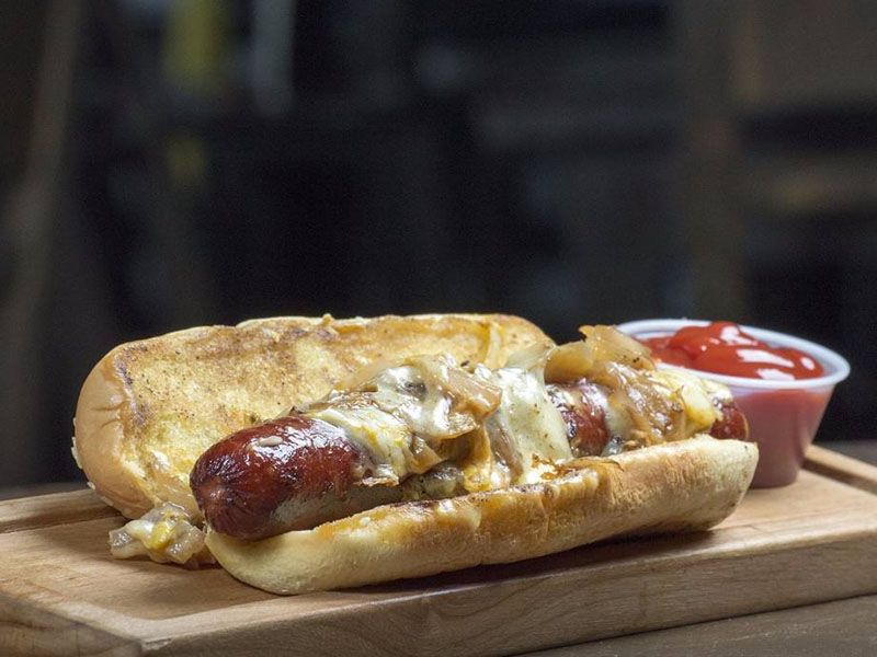 Sausage With Cheese Sandwich
