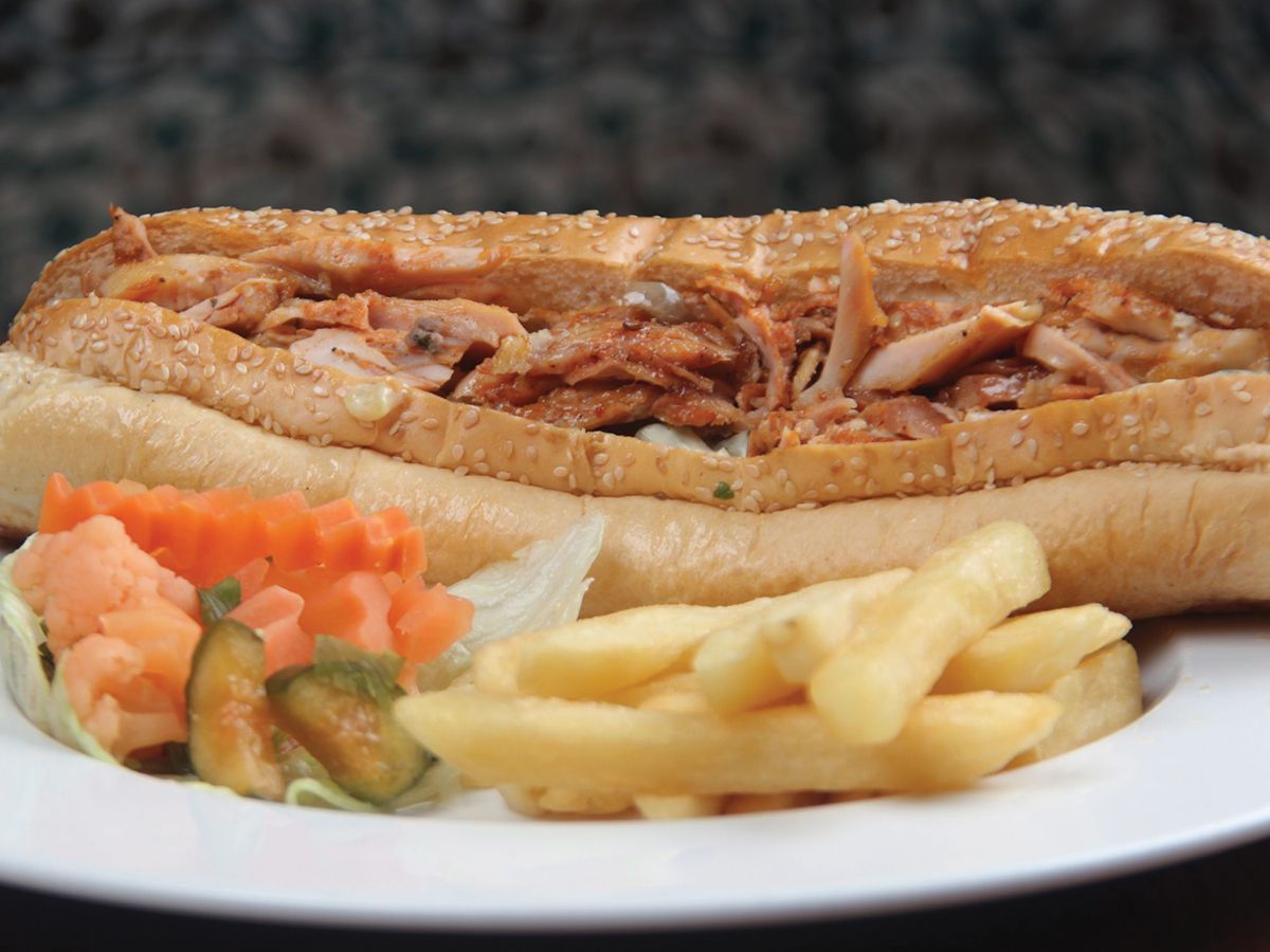 Chicken shawarma sandwich