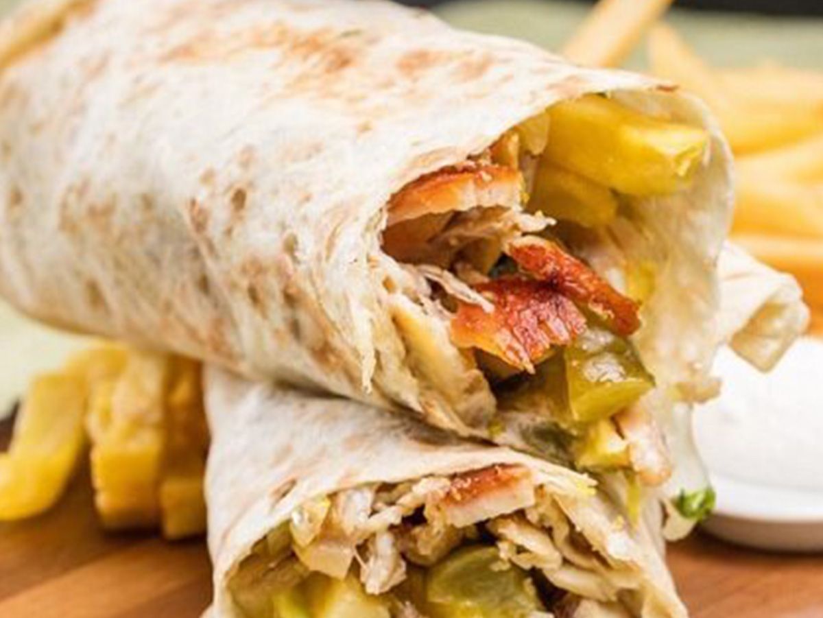 Syrian shawarma sandwich